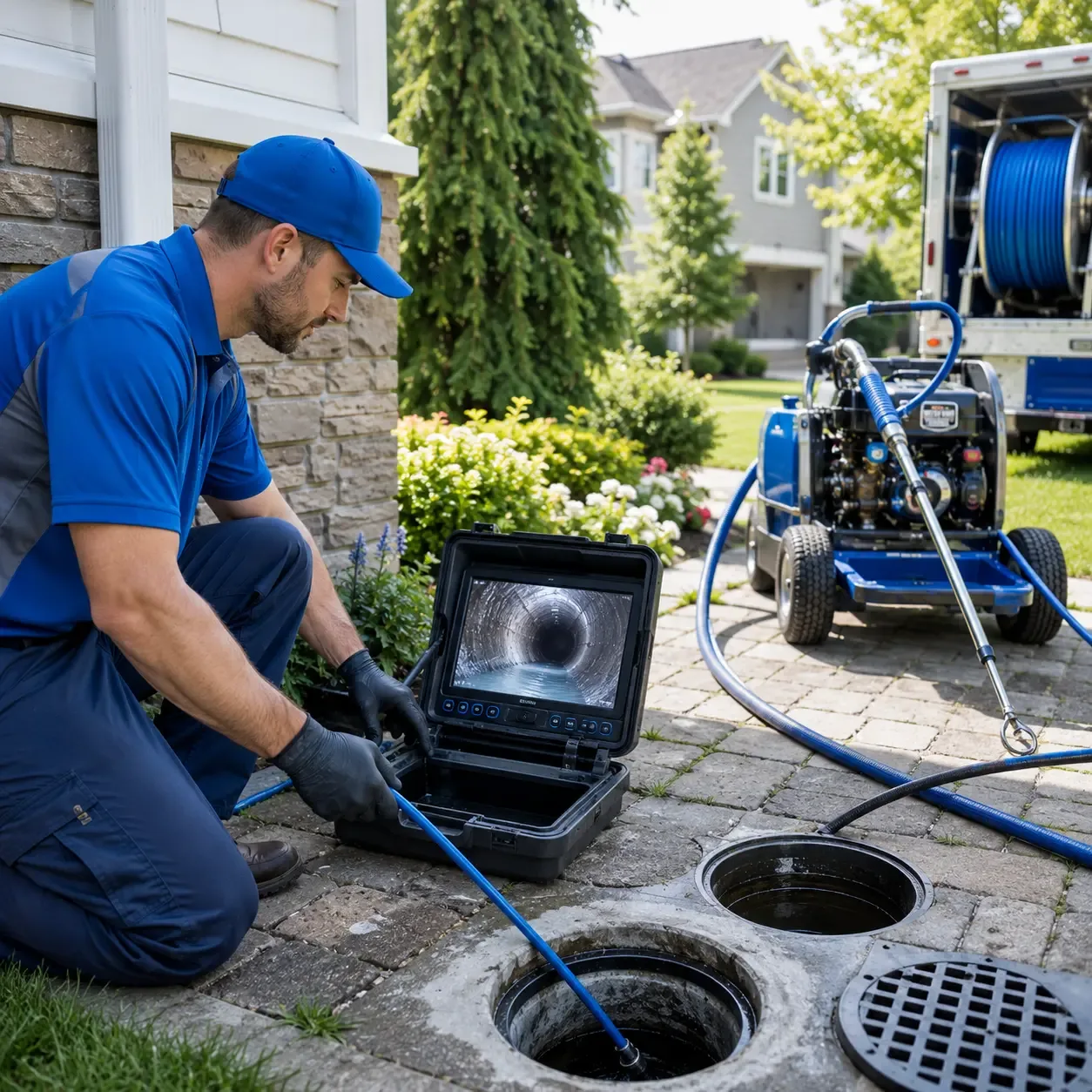Outdoor drain cleaning professionals serving Springs, PA